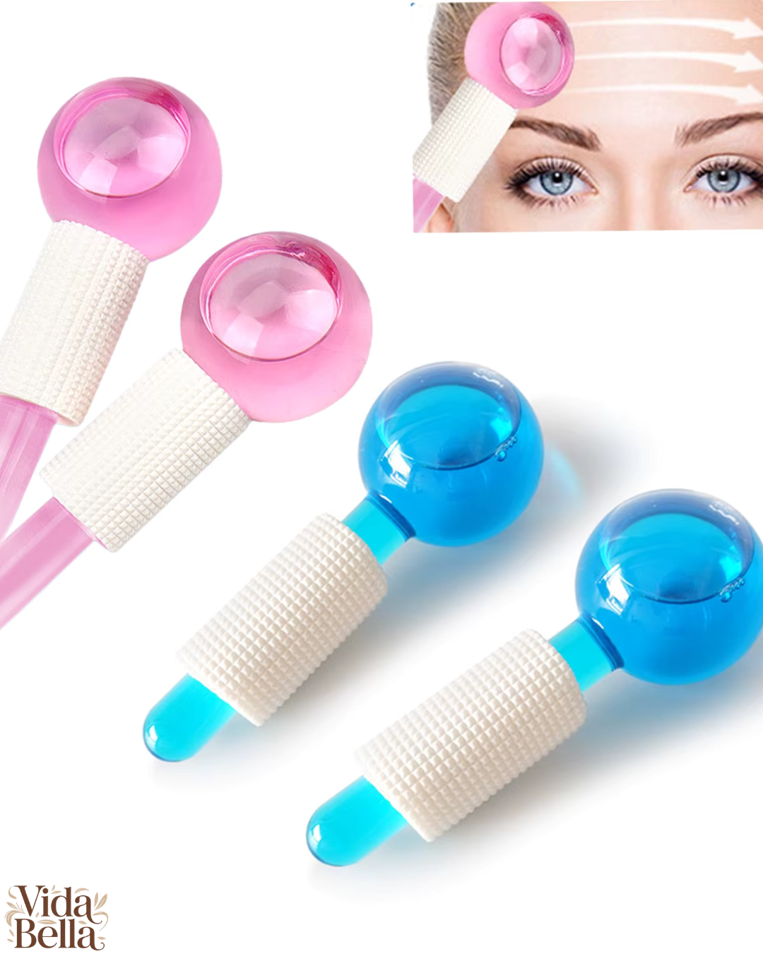 MASAJEADOR FACIAL , BOLAS DE REFRIGERACION