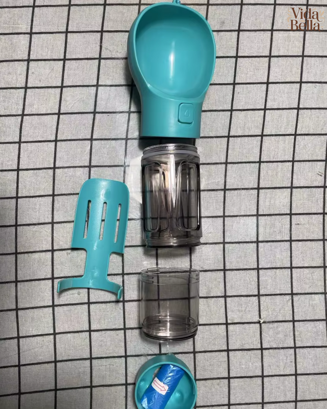 BOTELLA 4 EN 1 MULTIFUNCIONAL PARA MASCOTAS