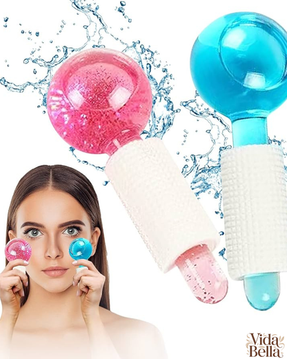 MASAJEADOR FACIAL , BOLAS DE REFRIGERACION