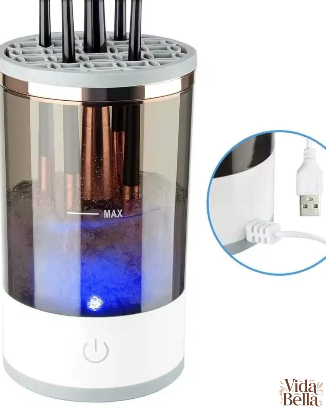 LIMPIADOR ELECTRICO DE BROCHAS DE MAQUILLAJE